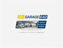 Tablet Screenshot of garage-e42.be